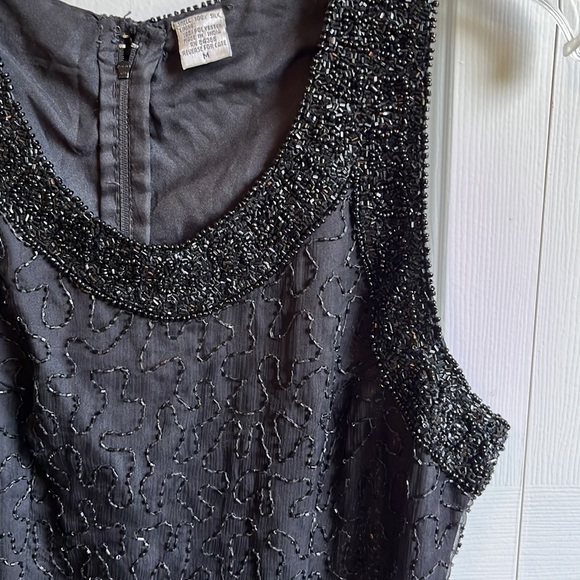 Black sequin event gown - Picture 4 of 5